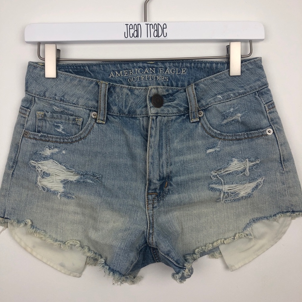 American Eagle Distressed Jean Shorts